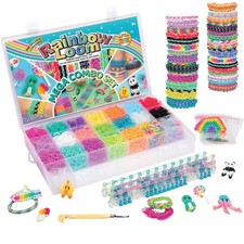 Mega Combo Loom Band Kit Rubber Band Bracelet Kit with Clips Gift Bags and