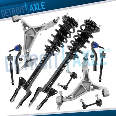 10pc RWD Front Struts Lower Control Arms Tie Rod Kit for 2016-2021 Dodge Durango