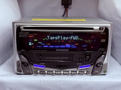 KENWOOD DPX-4000 2DIN CD Cassette Car Audio w/ External Bluetooth