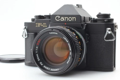 Meter Works **NEAR MINT** Canon New F-1 Eye Level + FD 50mm f/1.4 S.S.C. FromJPN