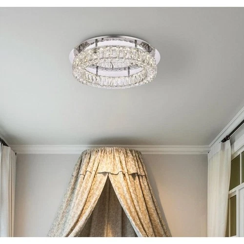 Elegant Lighting 3503F22C Monroe Flush Mount Chrome - Picture 2 of 8