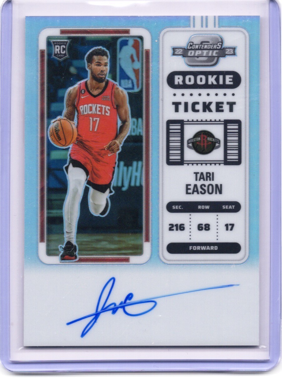 Tari Eason 2022-23 Contenders Optic Rookie Ticket Auto Silver #126 (RC) Rockets