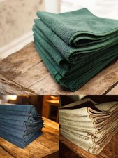 Image of 10 Pack Premium Hemmed Edge Microfibre Cloths 40x40cm Various Colour Reusable