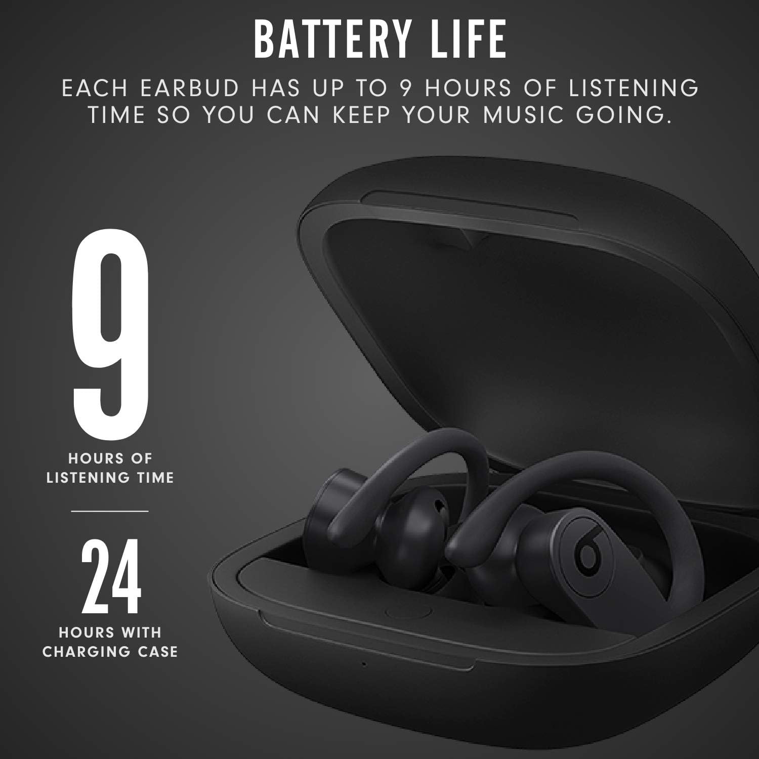 Powerbeats Pro Wireless Bluetooth Earbuds Apple H1 Mic Sweatproof Running Black