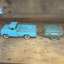 1960 s Tonka Pickup Truck And Matching Trailer