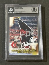 KANE & PETE ROSE 2001 FLEER WWF WRESTLEMANIA DUAL SIGNED AUTOGRAPHED CARD BAS