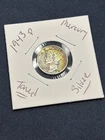 1943 P Silver Mercury Dime, Rainbow Toned Great Details - 90% Silver Comb/ship