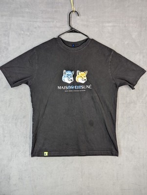 Ader Error x Maison Kitsune Tee T-Shirt Black Size A1 (L/XL( | eBay