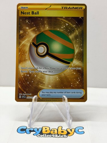 Pokemon Nest Ball 255/198 Base Set Scarlet & Violet Hyper Rare
