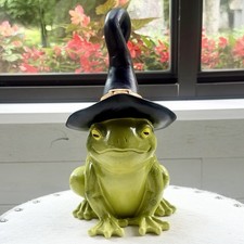 Viral Witch Frog Halloween Figurine 12  Resin...