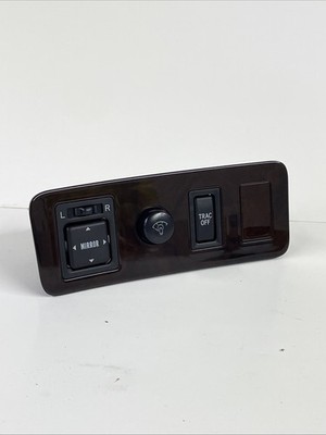 97-01  Camry Dash Dimmer Power Mirror Control Switch Bezel Assembly Wood