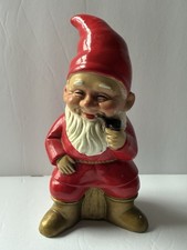 Vintage Pipe Smoking Elf Santa Gnome Pixie Re...