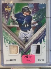 2021 Panini Diamond Kings - Dk Materials Evan White #DKM-EW Holo Gold /50 (MEM,