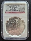 2011 1 oz Silver American Eagle MS-70 NGC 25th Anniversary (ER)