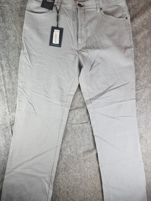 NWT Hart Schaffner Marx 36x29 gray straight fit flat front pants mens 
