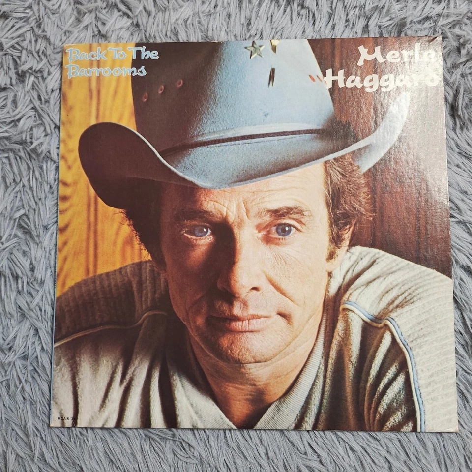Merle Haggard Back To The Barrooms Vinyl Record LP MCA 1980 Country Music Album Foto 2 de 4