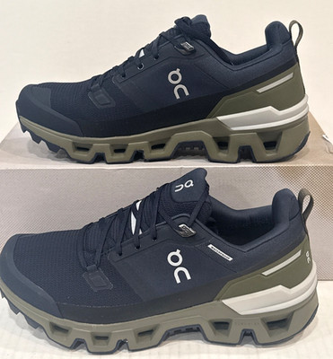 On Running Cloudwander Waterproof SZ 8.5 Men s Midnight/Olive 73.98604