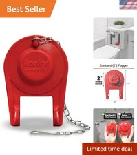 Chlorine-Resistant Rubber Toilet Flapper - Universal Fit for Major Brands