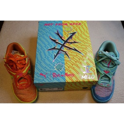 Puma MB.01 Rick and Morty LaMelo Ball Mismatched Basketball Shoes 312130-01 7.5