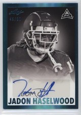 2021 Leaf Memories 1960 Base Platinum Spectrum 46/50 Jadon Haselwood Auto 1b8