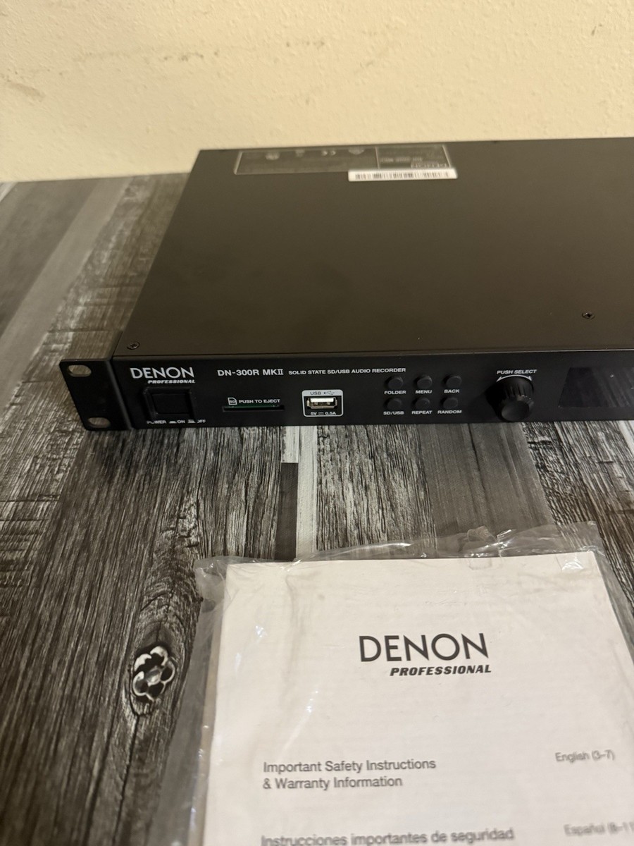 Denon Pro DN-300R MKII Solid State SD/USB Rack Recorder | eBay