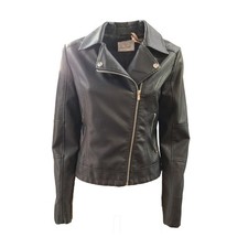 White Wise - Chiodo Ecopelle Nero WW29408