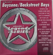 LEGENDS KARAOKE CD G DISC BACKSTREET BOYS BOYZONE 7 CD MUSIC 1990S ,