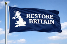 Personalised Restore Britain Flag - Custom Rupert Lowe Banner  | ANY DESIGN-Free