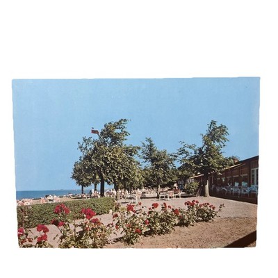 Postkarte AK Travemünde Restaurant Café Hermannshöhe Ungelaufen Ansichtskarte