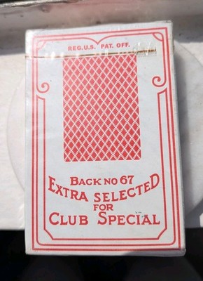Vintage Bee No. 92 Playing Cards SEALED Club Special Back No. 67 Cincinnati OH