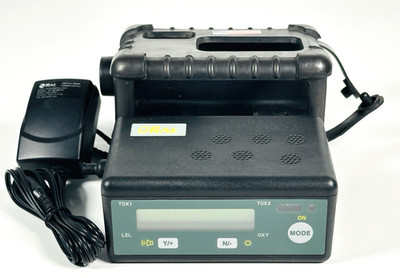 RAE Systems Q-RAE Multi-Gas Monitor Detector PGM-50/4P with Charger Belt Case