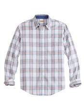 Tin Haul Western Shirt Mens L/S Plaid Snap Gray 10-001-0062-0235 GY