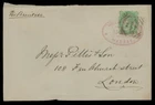 INDIA QV Cover 1889 "WILLIAMS & CO. MADRAS" Cancel via Brindisi to London