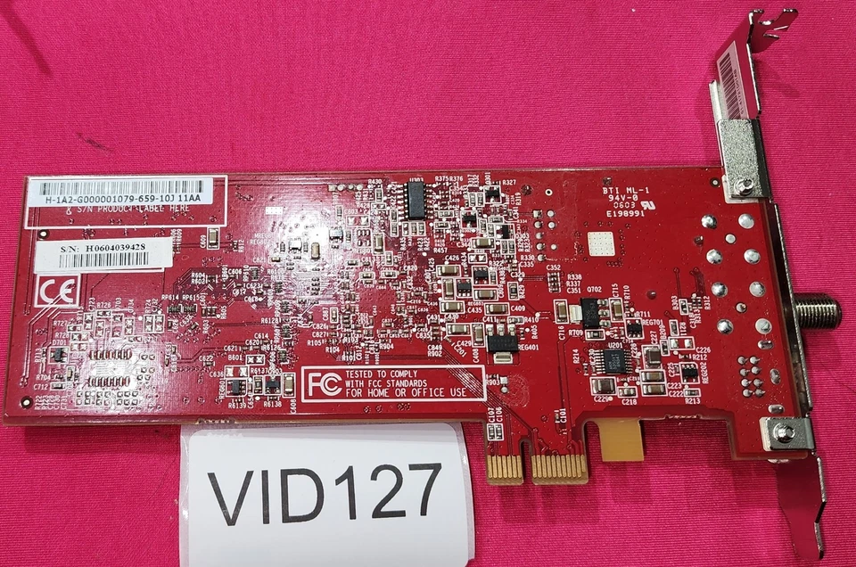 VID127 - ATI Theater 550 Pro PCI-e TV Sintonizador Tarjeta Roja - Sin Control Remoto Foto 3 de 4