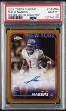 2024 TOPPS CHROME ROOKIE AUTOS VARIATIONS #RAMNA MALIK NABERS 19/50 PSA 10