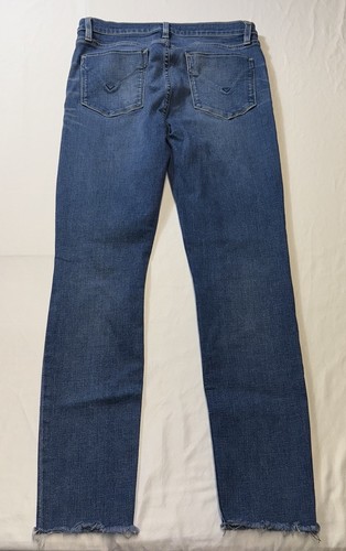 Hudson Blue Distressed Denim Barbara Skinny Jeans Size 28 - Picture 3 of 10