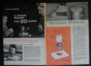 Steam Engine Hero of Alexandria easy HowTo build PLANS Science Fair