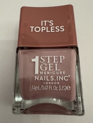 Nails inc It's Topless Nagellack Lily Dusty Nude Pink 14ml Full Size Brandneu