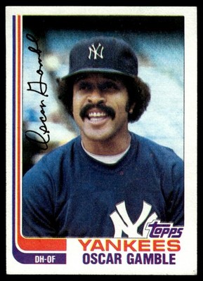 1982 Topps Oscar Gamble New York Yankees #472