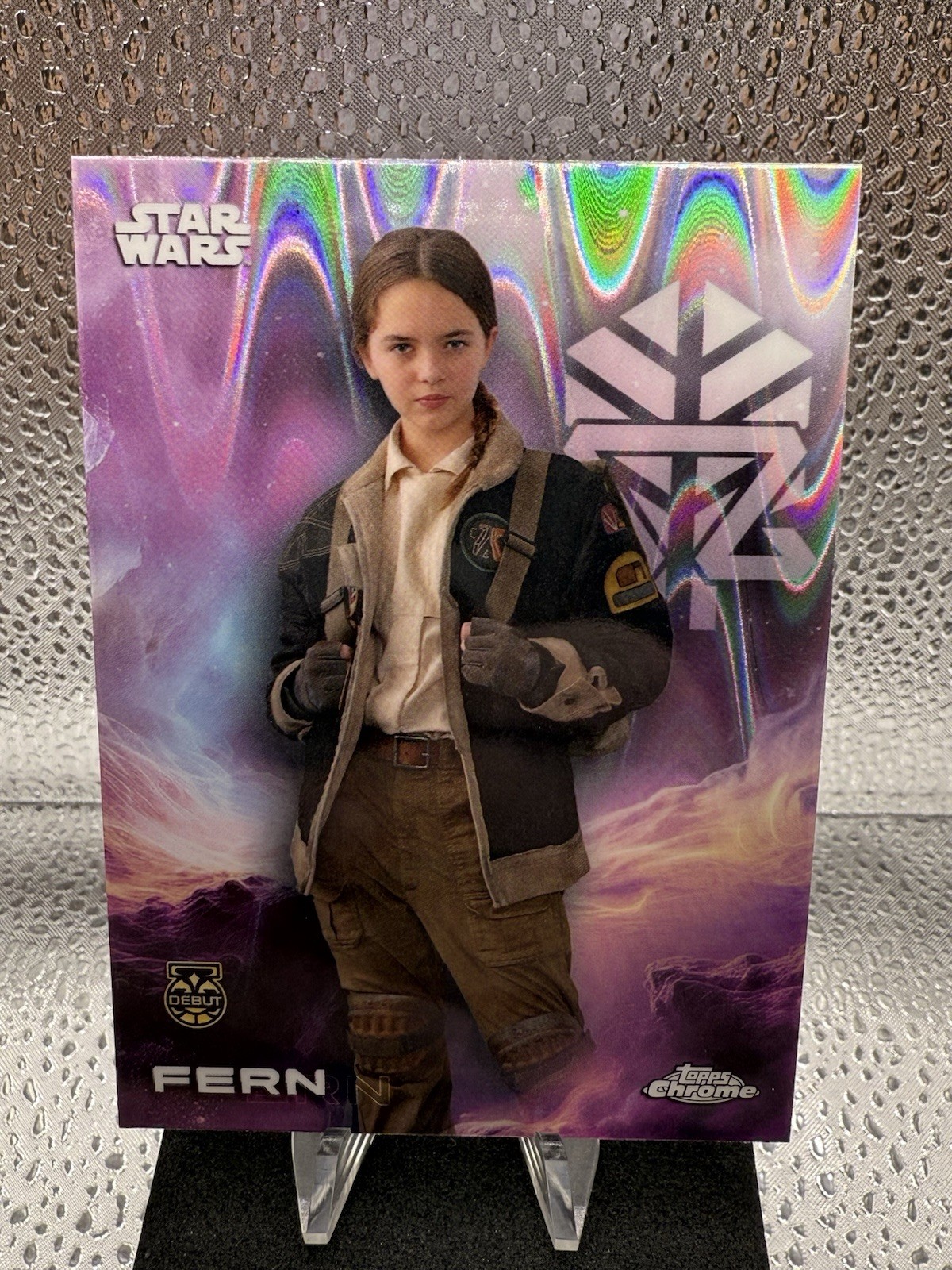 2025 Topps Chrome Star Wars FERN Ray Wave Refractor Debut #42