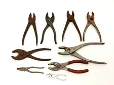 Mixed Vintage Lot Used Diamond S2 Forged in USA Unbranded Hand Tools Pliers 
