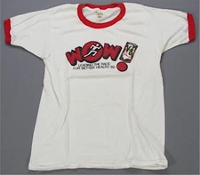 Rare VTG SCREEN STARS WOW Leading The Race For Better Health 1982 T Shirt 80s L
