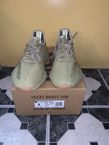 sulfur yeezy on feet