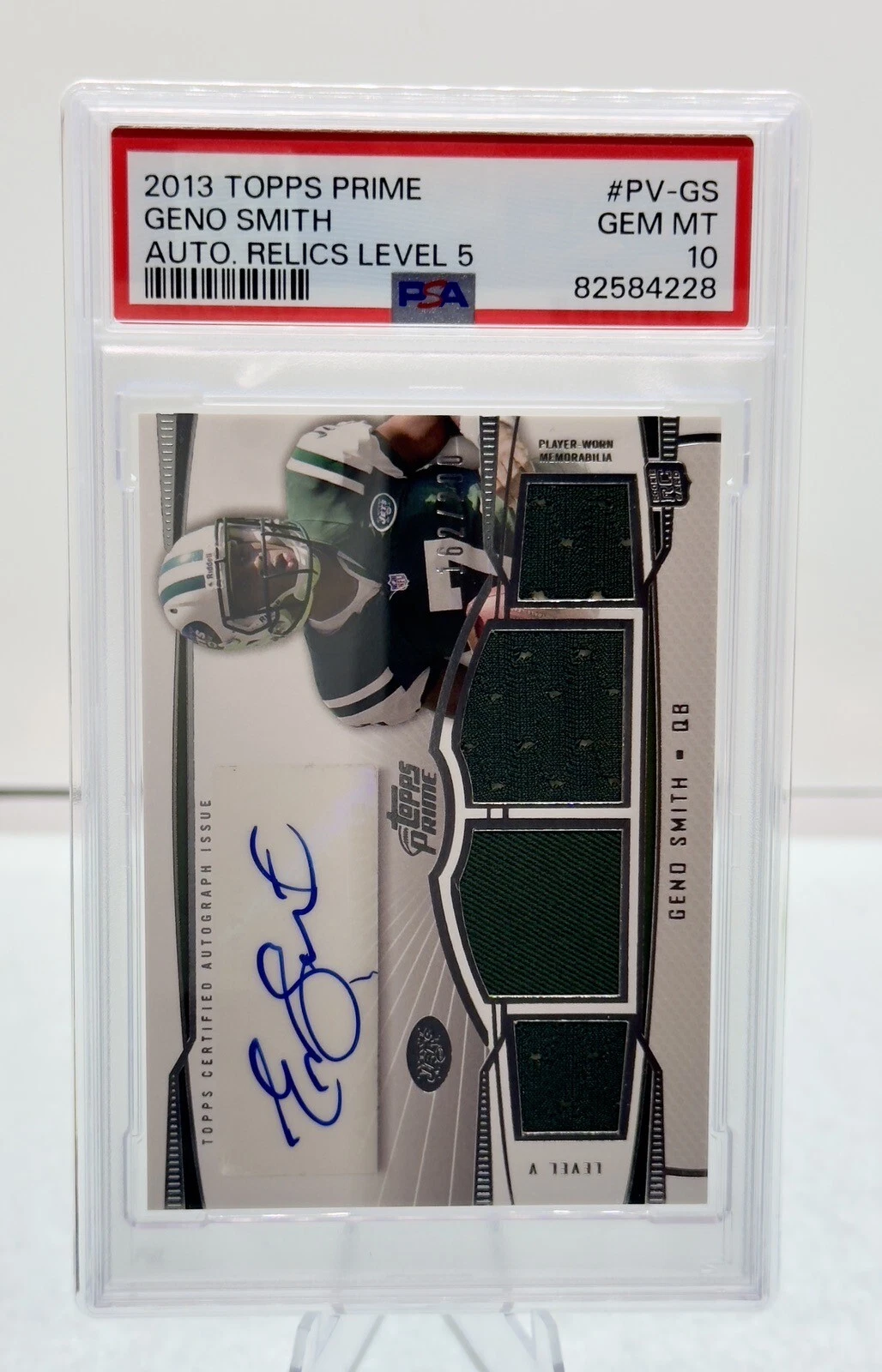 Geno Smith Topps Prime Autographed Relics Level 5 #PVGS Base