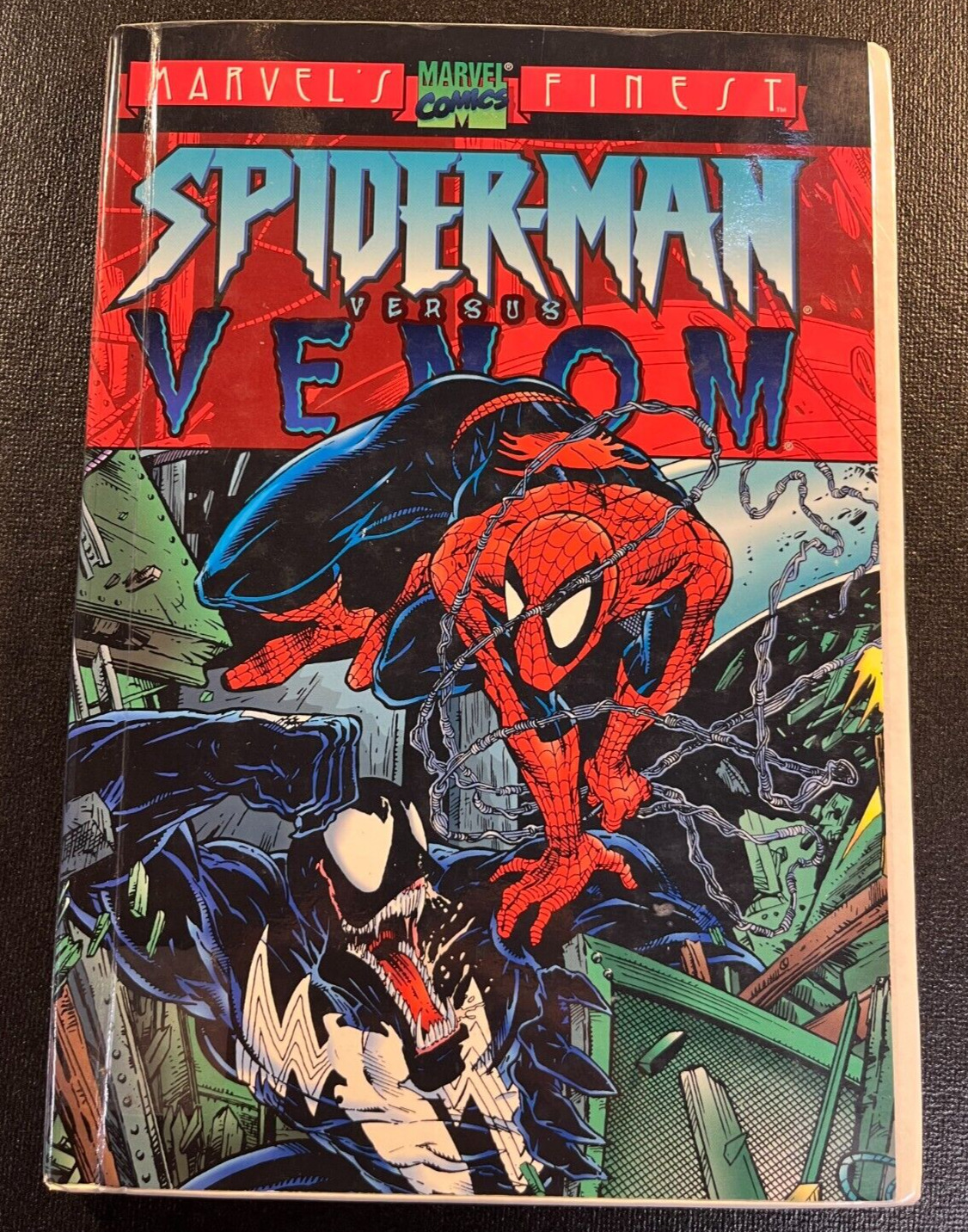 Spider-man Versus Venom 1 HARD COVER Very RARE Marvel's Finest HC Graphic Novel