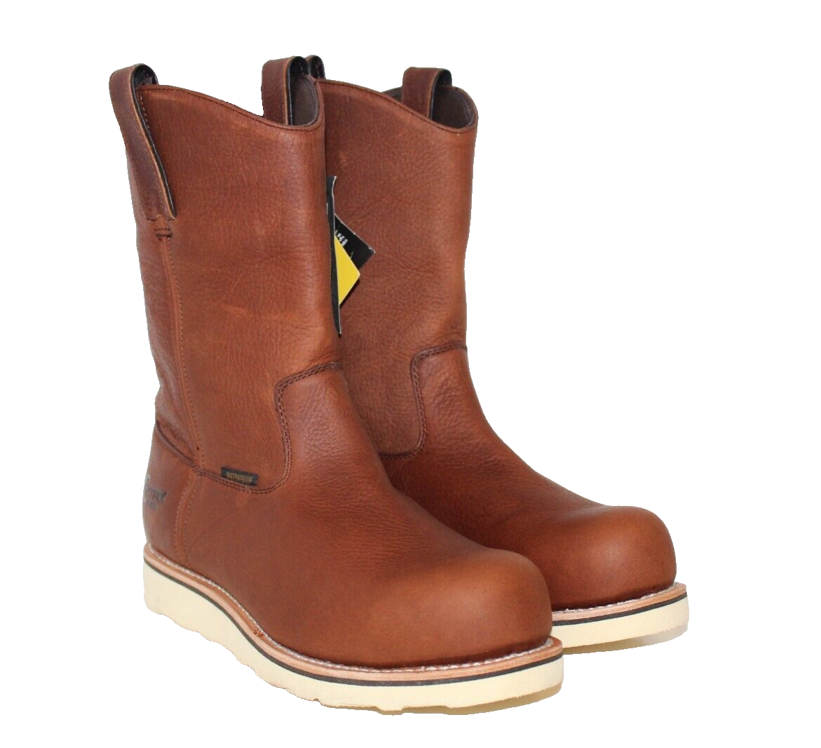 SAOLA Stivali uomo Chippewa taglia 10 EE Comp Toe WP 11" Wellington suola zeppa lavoro 25336