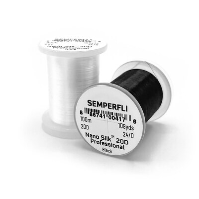 SEMPERFLI NANO SILK PRO 20D - 24/0 GSP Fly Tying Thread NEW!
