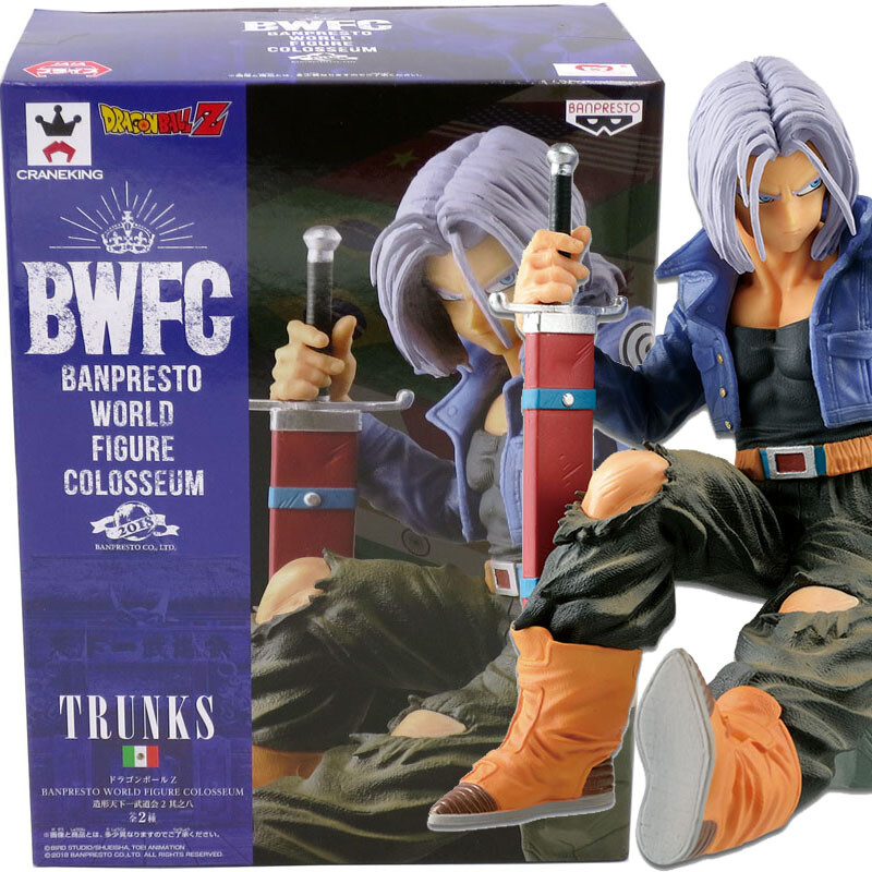 Japanese Anime Banpresto World Figure Colosseum Super Saiyan Trunks Statue Dragon Ball Super Dragonball Z