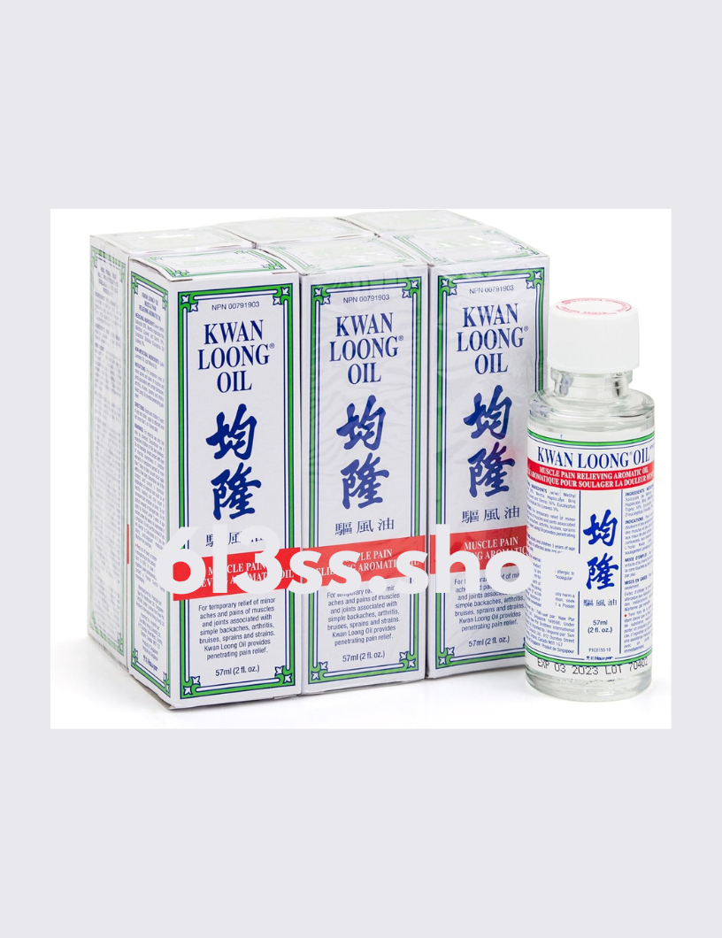 Lot De 3 Huiles Médicinales Kwan Loong 57ml - Menthol & Eucalyptus | Soulagement Muscles Dos Tête Pieds