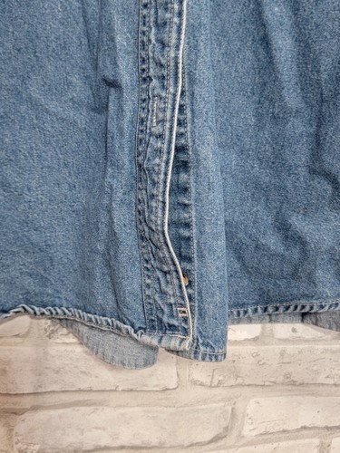 Tupperware L Embroidered Denim Shirt Consultant Award Long Sleeve Button Down - Picture 5 of 9